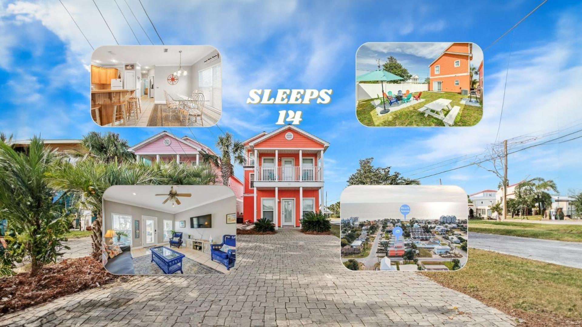 Panama Paradise Beach House/3 Min Beach Walk Panama City Beach Exterior photo
